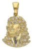 Immagine di Ciondolo Volto Santo di Gesù oro giallo 18k e zirconi