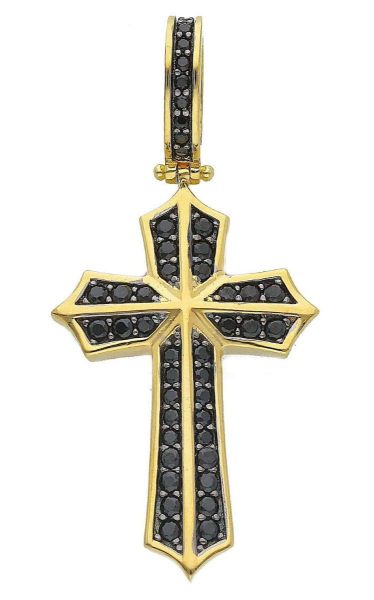 Picture of 18k yellow gold men's Cross | Made in Italy