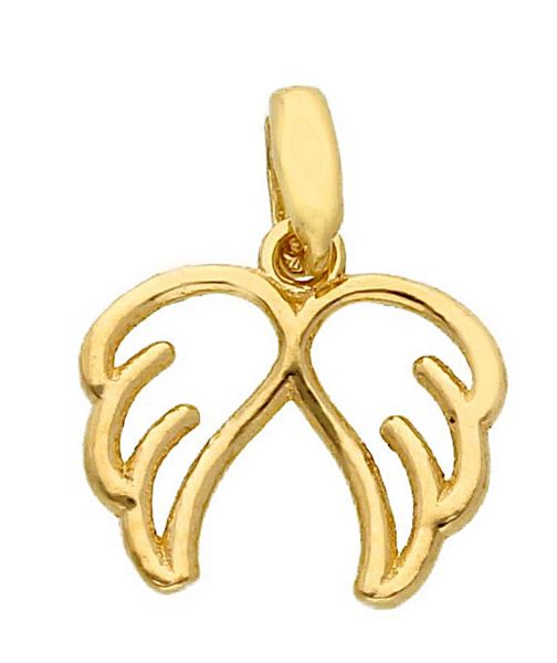 Immagine di Ciondolo Nascita bebè Ali d'Angelo mini oro giallo 18k 