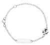 Picture of 18k white gold Angel Bracelet | Customized Tag | 16 cm