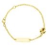 Picture of 18k yellow gold little Angel Bracelet | Custom Tag | 16 cm