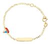 Picture of Enamel Boat Bracelet | 18k yellow gold | Custom Tag | 16 cm