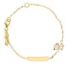 Picture of Enamel Dog Bracelet | 18k gold | Customized Tag | 14 cm
