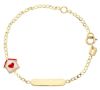 Imagen de Pulsera Casa oro amarillo 18k y esmalte | 16 cm
