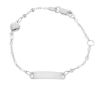 Picture of 18k white gold Heart Bracelet | 14 cm