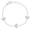 Immagine di Bracciale Cuori oro bianco 18k | 14,5 cm 