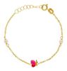 Immagine di Bracciale Farfalla oro giallo 18k e smalto | 12+2 cm