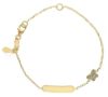 Imagen de Pulsera Mariposa oro 18k circones | Tag personalizado | 12+2 cm