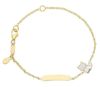 Picture of Enamel Cat Bracelet | 18k gold | Customized Tag | 14 cm