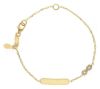 Picture of Zircons Infinity Bracelet | 18k gold | Custom Tag | 12+2 cm
