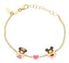 Immagine di Bracciale mini Topolino oro giallo 18k e smalto | 12+2 cm 