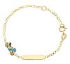 Imagen de Pulsera Moto oro 18k esmalte | Tag personalizado | 16 cm
