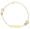 Picture of 18k yellow gold Teddy Bear Bracelet | Customized Tag | 12+2 cm