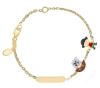 Imagen de Pulsera Pirata y Barco oro 18k y | Tag personalizable | 12+2 cm