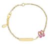 Picture of Enamel Dance Shoes Bracelet | 18k gold | Custom Tag | 12+2 cm