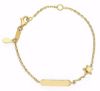 Picture of 18k yellow gold Star Bracelet | Customized Tag | 14 cm