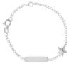 Imagen de Pulsera Estrella oro blanco 18k | 12+2 cm