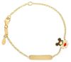 Imagen de Pulsera Mickey Mouse oro 18k | Tag personalizable | 12+2 cm