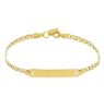 Picture of 9k gold Mariner link Bracelet | Custom Tag | 15 cm