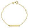 Picture of 9k gold Mariner link kids' Bracelet | Custom Tag | 12+2 cm
