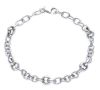 Picture of 18k white gold fancy link women's Bracelet | 19 cm