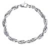 Picture of 18k white gold fancy link women's Bracelet | 19,5 cm