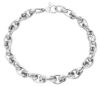Picture of 18k white gold fancy link women's Bracelet | 19,5 cm
