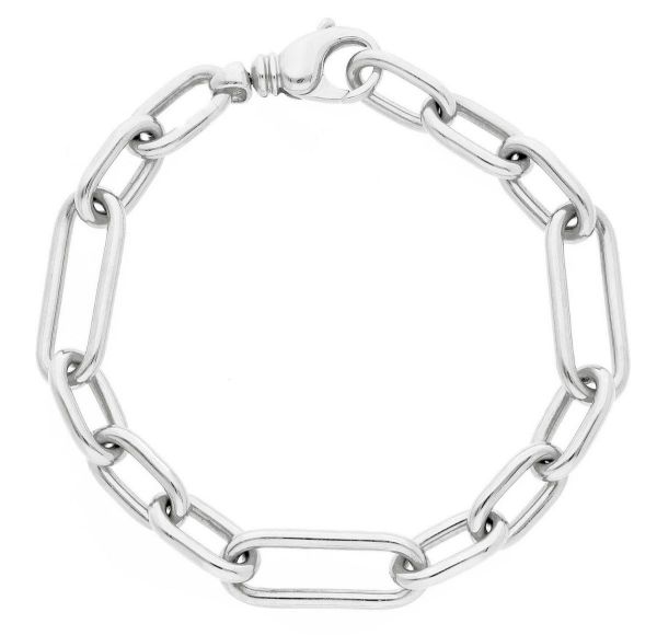 Picture of 18k white gold fancy link women's Bracelet | 20,5 cm