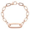 Immagine di Bracciale da donna maglia fantasia oro rosa 18k | 18 cm 
