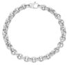Imagen de Pulsera malla Rolò oro blanco 18k | 19 cm