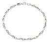 Imagen de Pulsera malla Rolò oro blanco 18k | 19 cm