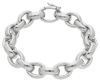 Imagen de Pulsera malla Rolo oro blanco 18k | 20 cm