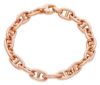 Picture of 18k rose gold Anchor link Bracelet | 19 cm