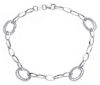 Imagen de Pulsera ultraligera oro blanco 18k | 20 cm