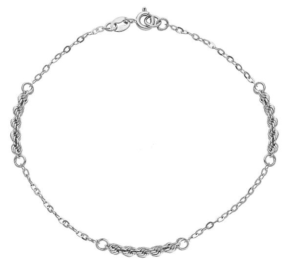 Imagen de Pulsera ultraligera oro blanco 18k | 20 cm