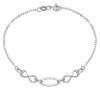 Imagen de Pulsera ultraligera oro blanco 18k | 20 cm