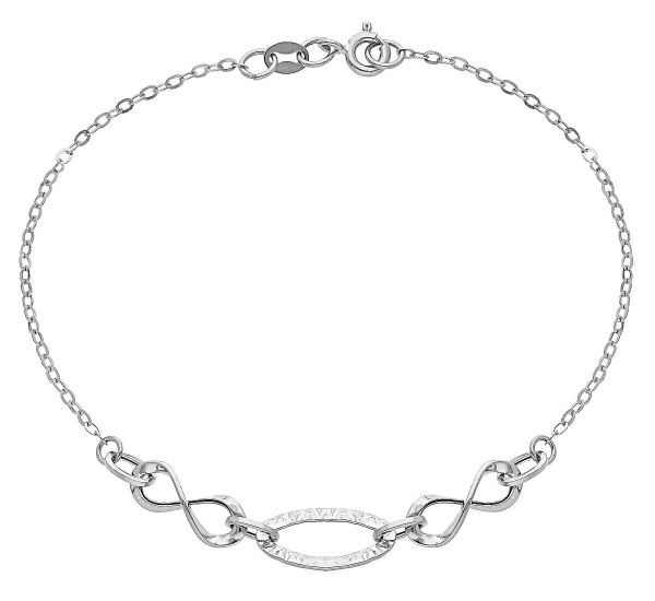 Imagen de Pulsera ultraligera oro blanco 18k | 20 cm