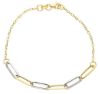 Picture of 18k yellow / white gold Bracelet | Ultralight | 19 cm