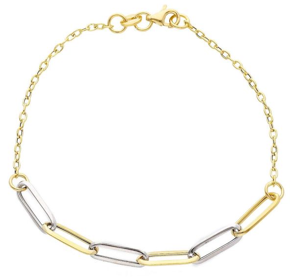 Picture of 18k yellow / white gold Bracelet | Ultralight | 19 cm