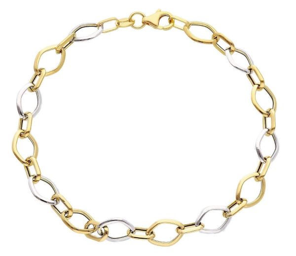 Picture of 18k yellow / white gold Bracelet | Ultralight | 19 cm