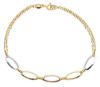 Imagen de Pulsera ultraligera oro tricolor 18k | 20 cm