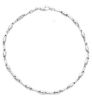 Picture of 9k white gold men's tubular Bracelet | Made in Italy | 21 cm