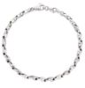 Immagine di Bracciale a tubetto uomo oro bianco 9k | 21 cm 
