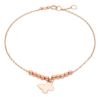 Imagen de Pulsera Mariposa oro rosa macizo 18k | 18 cm