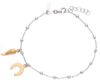 Immagine di Bracciale portafortuna oro massiccio bicolor 18k | 18 cm 