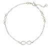 Immagine di Bracciale simbolo Infinito oro bianco 9k | 17/19 cm