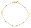 Picture of 18k tricolor gold Infinity Bracelet | 19 cm