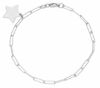 Imagen de Pulsera Estrella oro blanco 18k | 18 cm