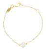 Imagen de Pulsera Ángel oro amarillo 9k y esmalte | 14 cm