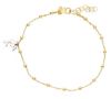 Immagine di Bracciale Delfino oro massiccio bicolor 18k | 18+2 cm